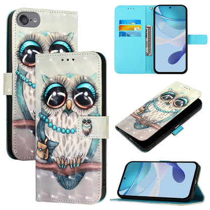 iPod Touch 5/6/7 Leather Flip Phone Case with 3D Painted Design, Card Holder, Wallet & Stand Function - Durable Protection & Easy Access