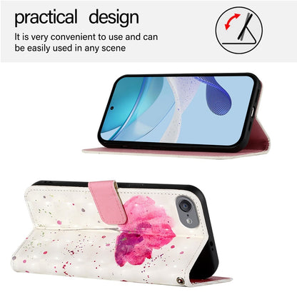 iPod Touch 5/6/7 Leather Flip Phone Case with 3D Painted Design, Card Holder, Wallet & Stand Function - Durable Protection & Easy Access