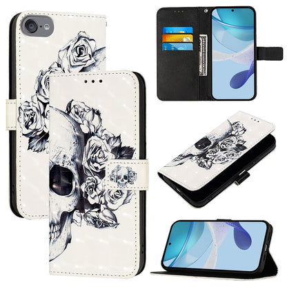 iPod Touch 5/6/7 Leather Flip Phone Case with 3D Painted Design, Card Holder, Wallet & Stand Function - Durable Protection & Easy Access