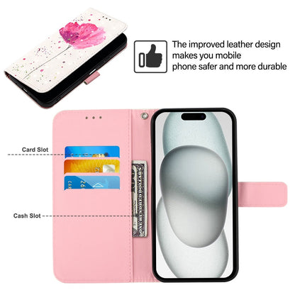 iPhone 16 Plus Leather Flip Phone Case with 3D Painted Design, Card Holder, Wallet & Stand Function - Durable Protection & Easy Access