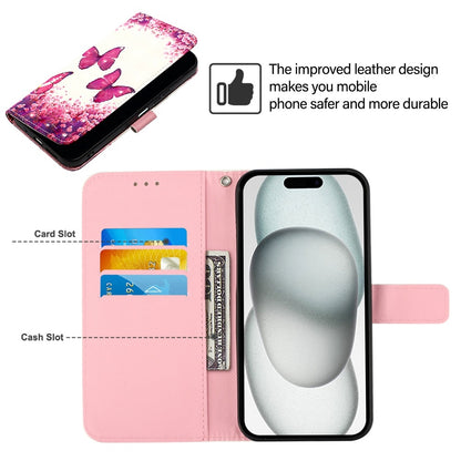 iPhone 16 Leather Flip Phone Case with 3D Painted Design, Card Holder, Wallet & Stand Function - Durable Protection & Easy Access
