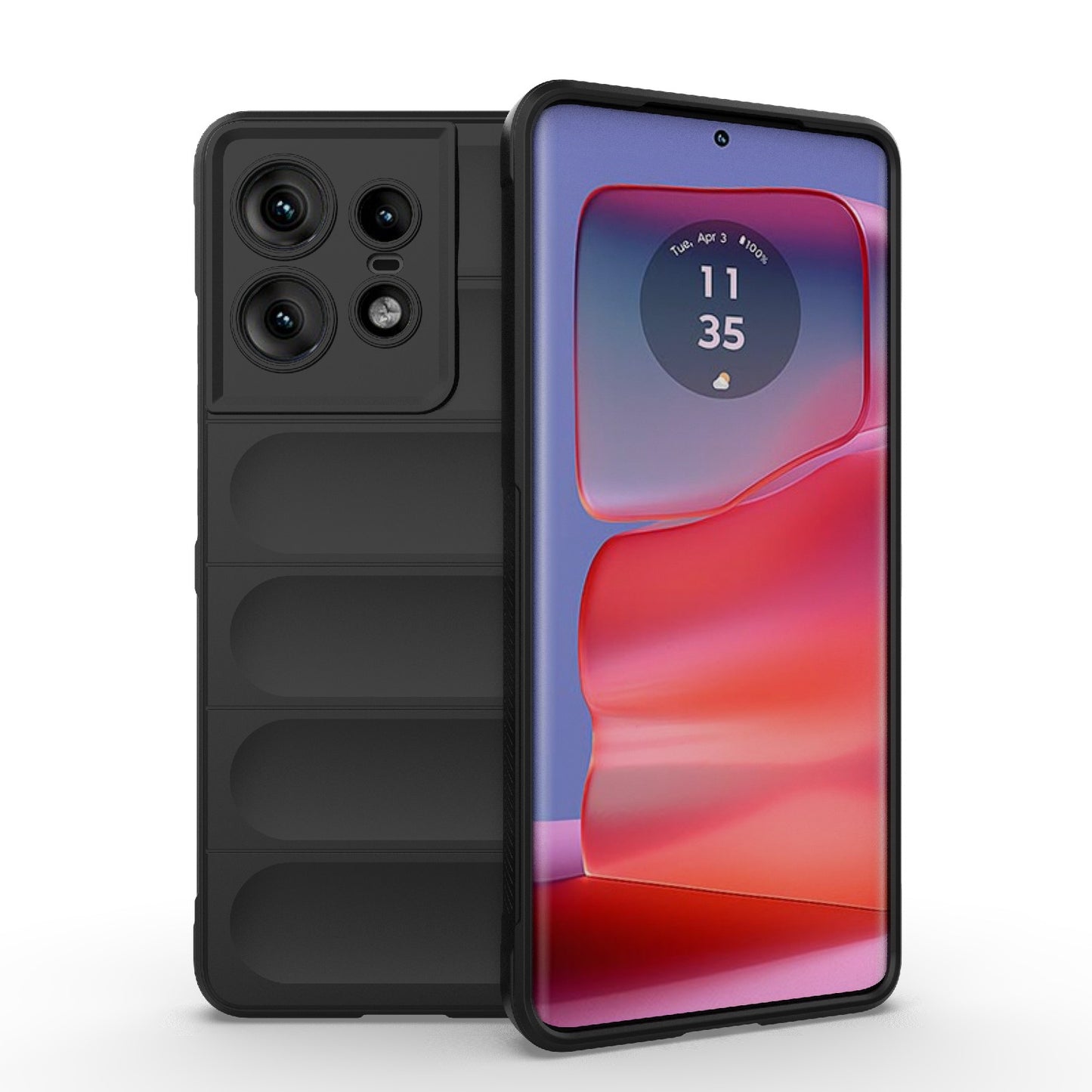 Motorola Edge 50 Pro 5G Global Magic Shield TPU + Flannel Phone Case - Stylish, Durable, and Lightweight Protection