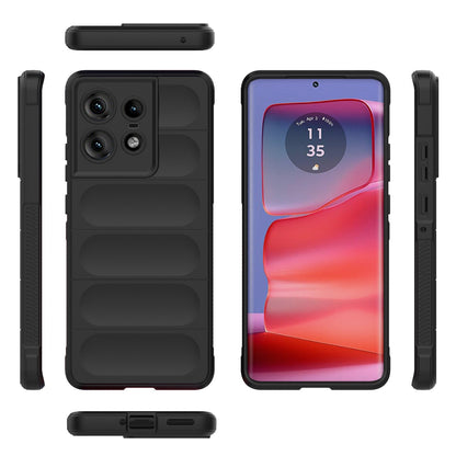 Motorola Edge 50 Pro 5G Global Magic Shield TPU + Flannel Phone Case - Stylish, Durable, and Lightweight Protection