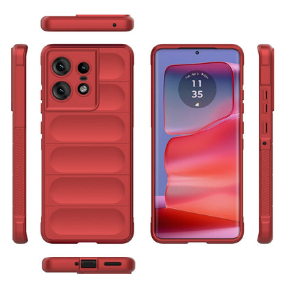 Motorola Edge 50 Pro 5G Global Magic Shield TPU + Flannel Phone Case - Stylish, Durable, and Lightweight Protection