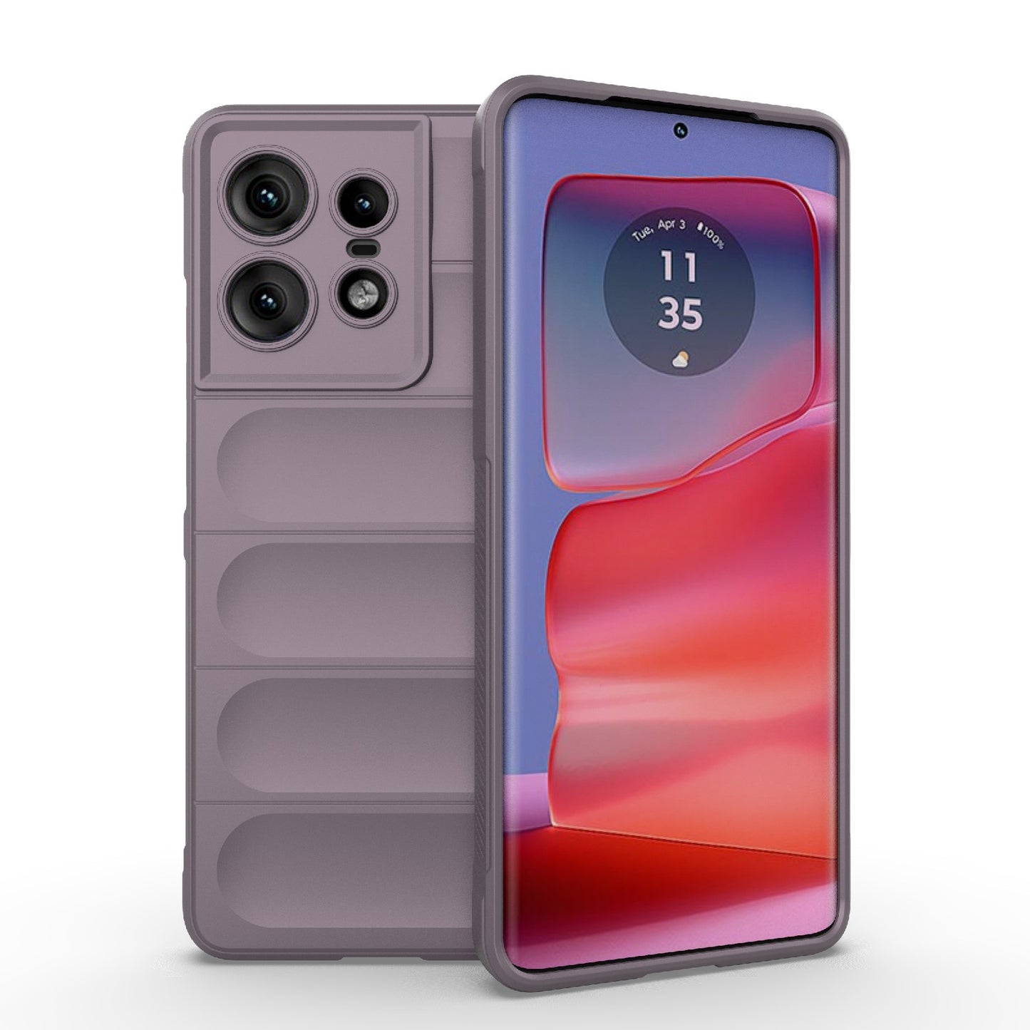 Motorola Edge 50 Pro 5G Global Magic Shield TPU + Flannel Phone Case - Stylish, Durable, and Lightweight Protection