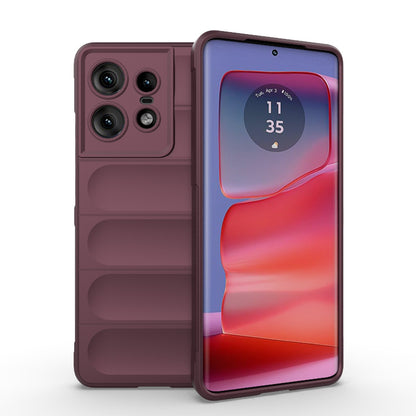 Motorola Edge 50 Pro 5G Global Magic Shield TPU + Flannel Phone Case - Stylish, Durable, and Lightweight Protection