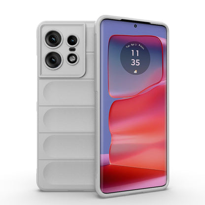 Motorola Edge 50 Pro 5G Global Magic Shield TPU + Flannel Phone Case - Stylish, Durable, and Lightweight Protection