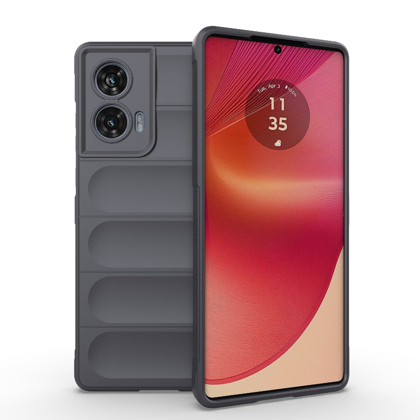 Motorola Edge 50 Fusion 5G Global Magic Shield TPU + Flannel Phone Case - Stylish, Durable, and Lightweight Protection