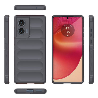 Motorola Edge 50 Fusion 5G Global Magic Shield TPU + Flannel Phone Case - Stylish, Durable, and Lightweight Protection