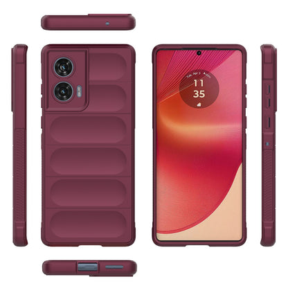 Motorola Edge 50 Fusion 5G Global Magic Shield TPU + Flannel Phone Case - Stylish, Durable, and Lightweight Protection