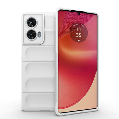 Motorola Edge 50 Fusion 5G Global Magic Shield TPU + Flannel Phone Case - Stylish, Durable, and Lightweight Protection