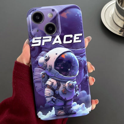 iPhone 14 Plus Painted Pattern PC Phone Case with Precise Hole Design