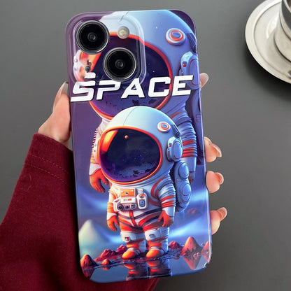 iPhone 14 Painted Pattern PC Phone Case with Precise Hole Design