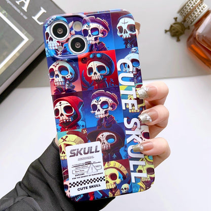 iPhone 14 Painted Pattern PC Phone Case with Precise Hole Design