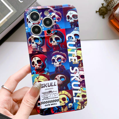 iPhone 14 Pro Max Painted Pattern PC Phone Case with Precise Hole Design