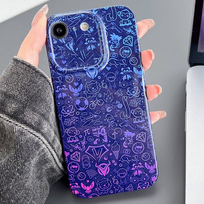 iPhone SE 2022 Painted Pattern PC Phone Case with Precise Hole Design