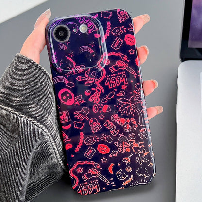 iPhone 7 Painted Pattern PC Phone Case with Precise Hole Design