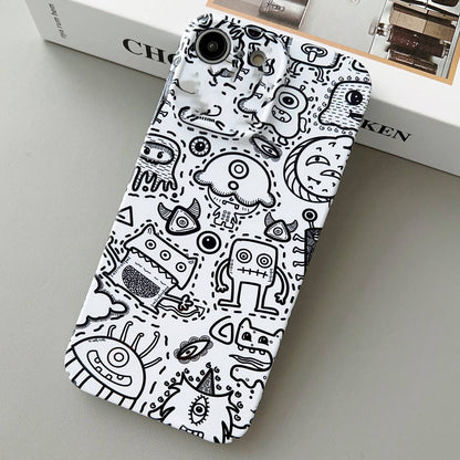 iPhone 7 Painted Pattern PC Phone Case with Precise Hole Design