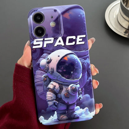 iPhone 12 Painted Pattern PC Phone Case with Precise Hole Design