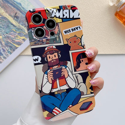 iPhone 11 Pro Max Painted Pattern PC Phone Case with Precise Hole Design