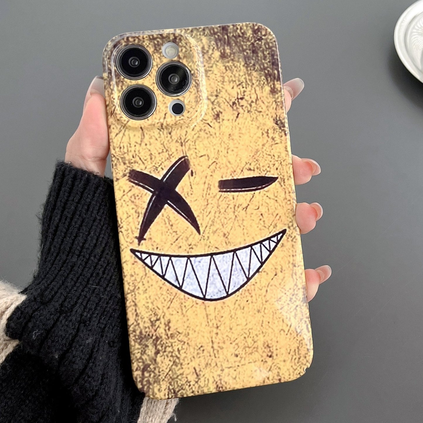 iPhone 11 Pro Max Painted Pattern PC Phone Case with Precise Hole Design