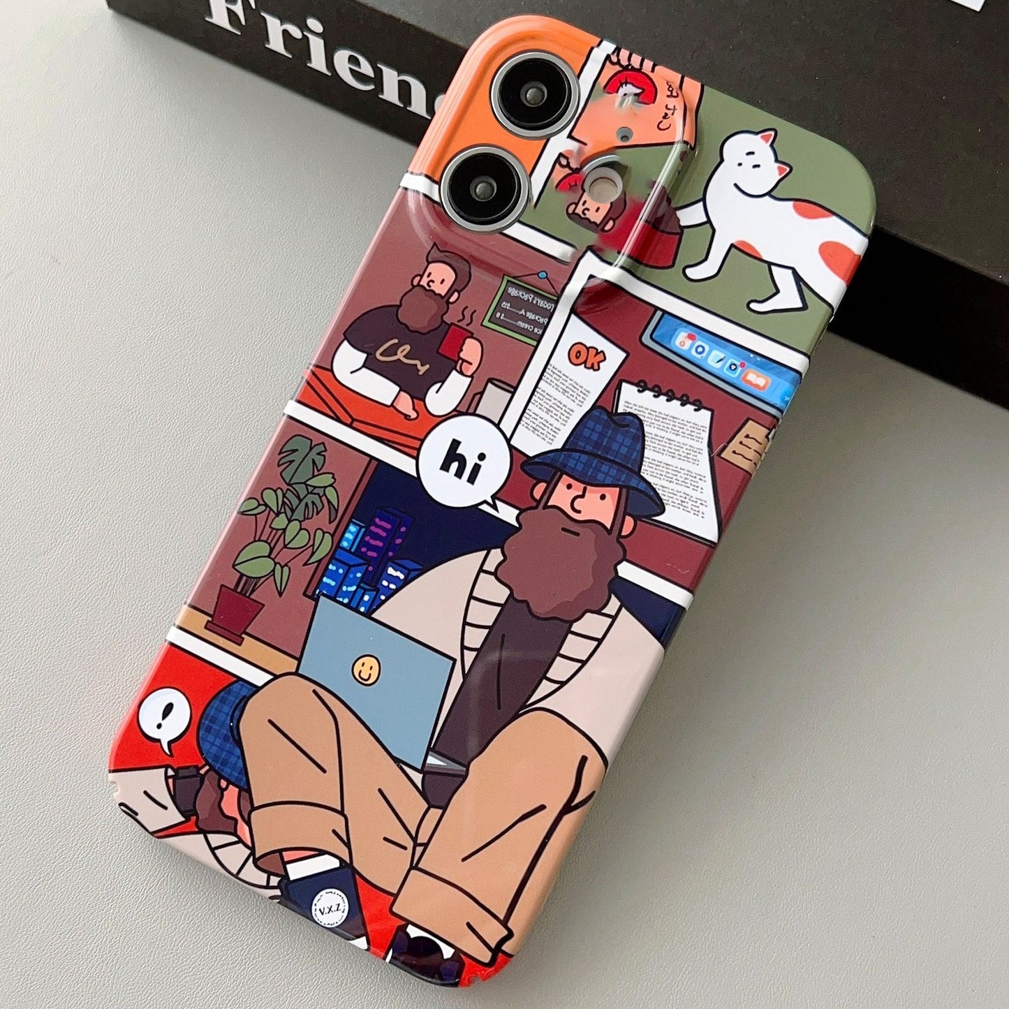 iPhone 11 Painted Pattern PC Phone Case with Precise Hole Design