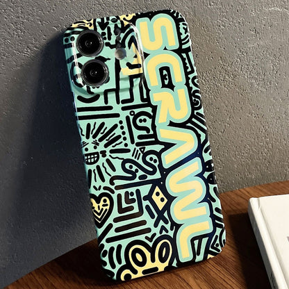 iPhone 11 Painted Pattern PC Phone Case with Precise Hole Design