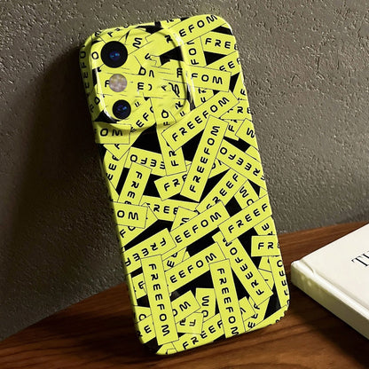 iPhone XS Painted Pattern PC Phone Case with Precise Hole Design