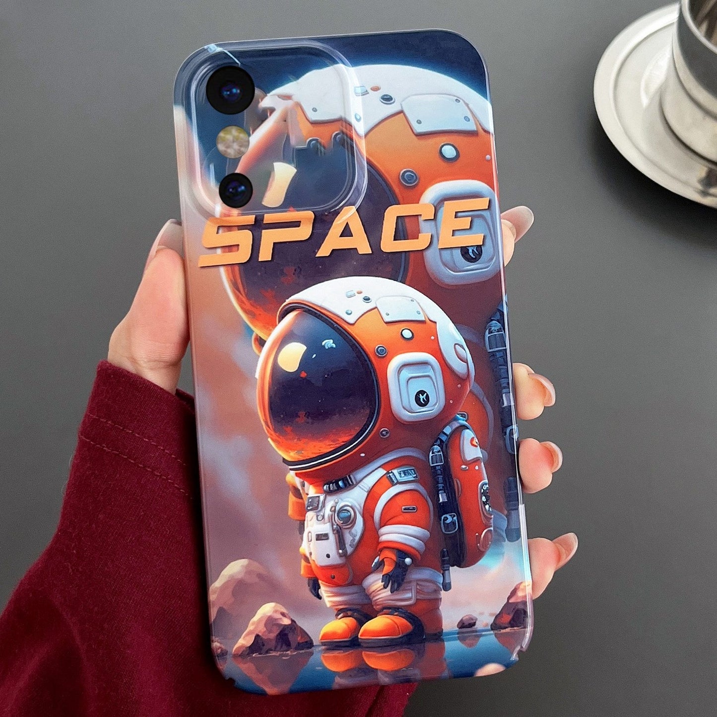 iPhone X Painted Pattern PC Phone Case with Precise Hole Design