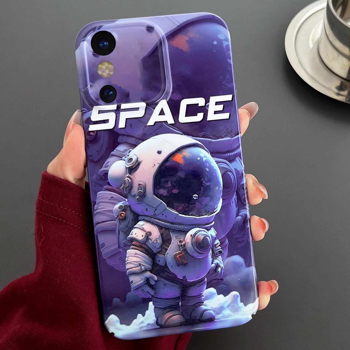 iPhone XS Painted Pattern PC Phone Case with Precise Hole Design