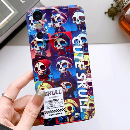 iPhone X Painted Pattern PC Phone Case with Precise Hole Design