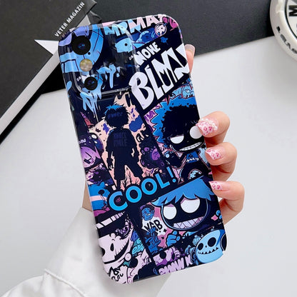 iPhone XS Painted Pattern PC Phone Case with Precise Hole Design
