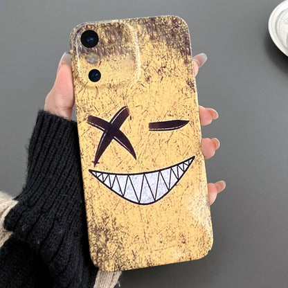 iPhone XS Painted Pattern PC Phone Case with Precise Hole Design