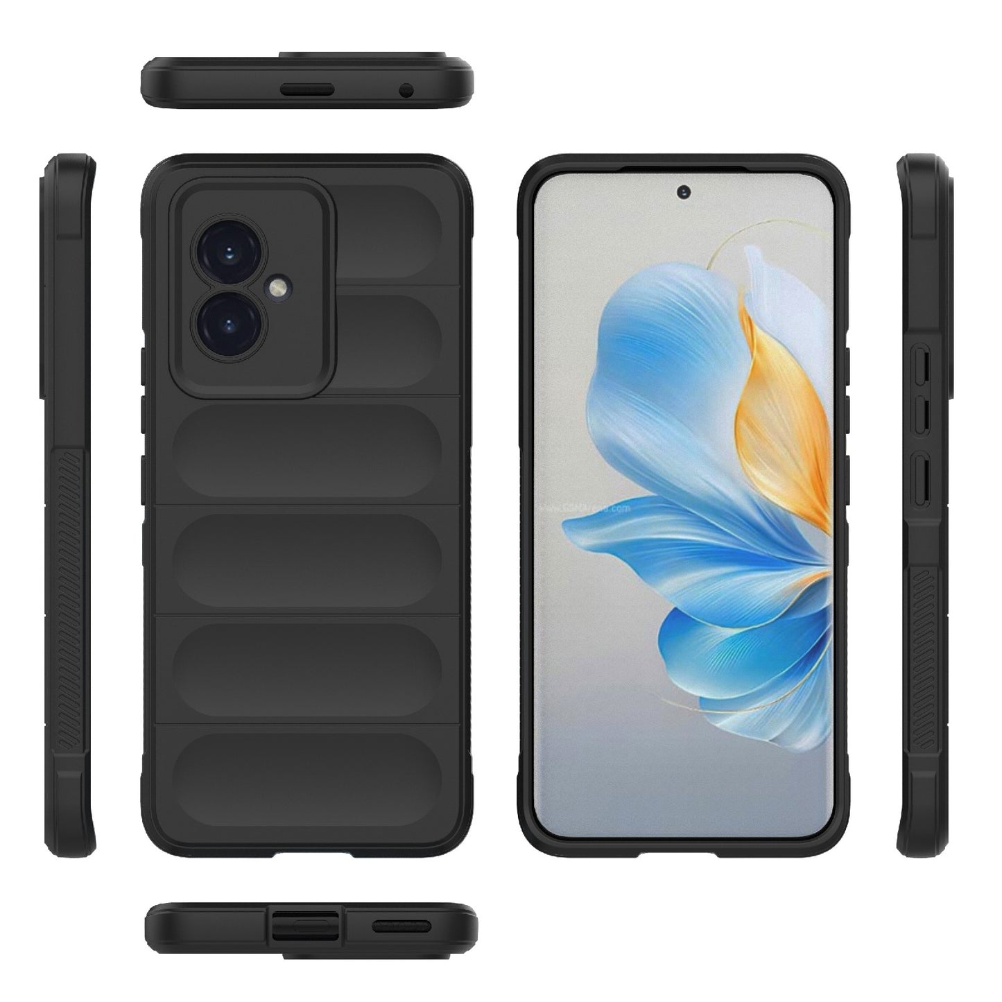 Honor 100 5G Magic Shield TPU + Flannel Phone Case - Stylish, Durable, and Lightweight Protection