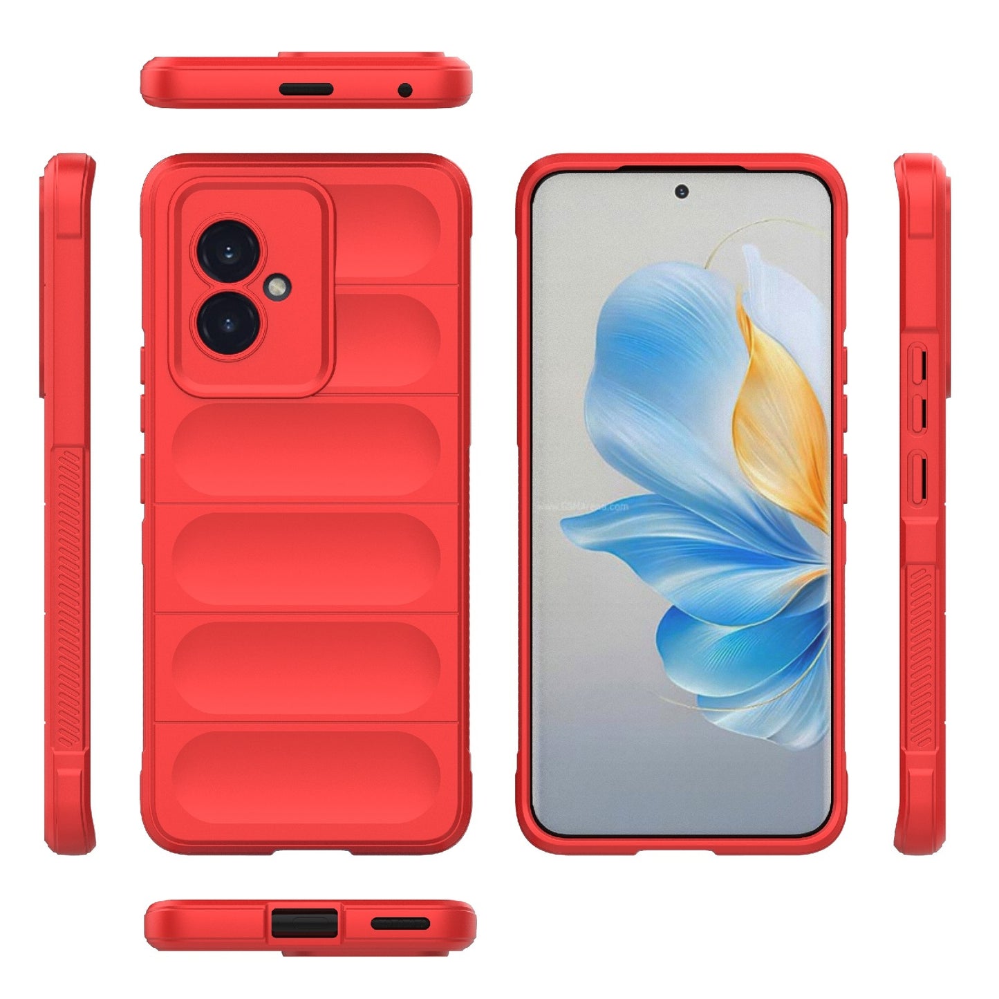 Honor 100 5G Magic Shield TPU + Flannel Phone Case - Stylish, Durable, and Lightweight Protection