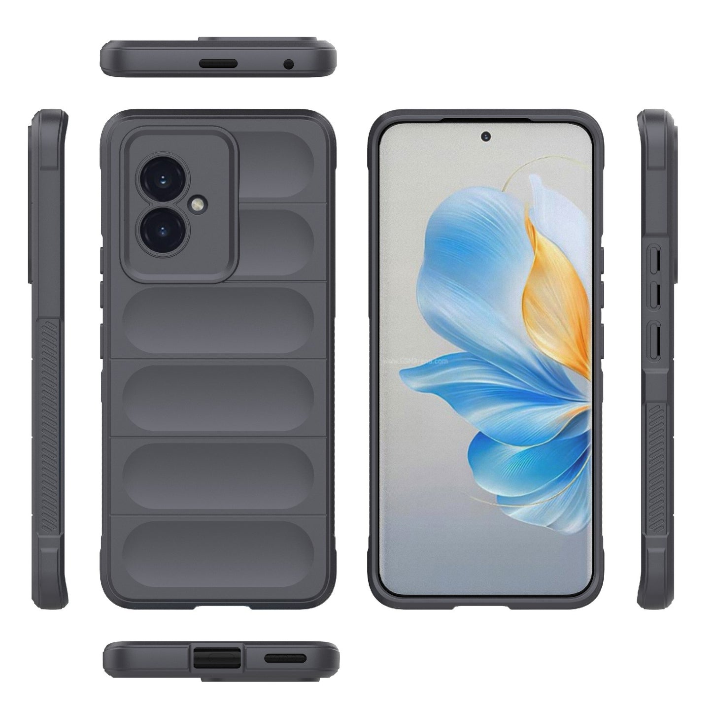 Honor 100 5G Magic Shield TPU + Flannel Phone Case - Stylish, Durable, and Lightweight Protection