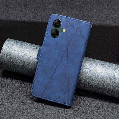 Samsung Galaxy A05 Rhombus Texture Leather Phone Case with Magnetic Buckle and Card Holder