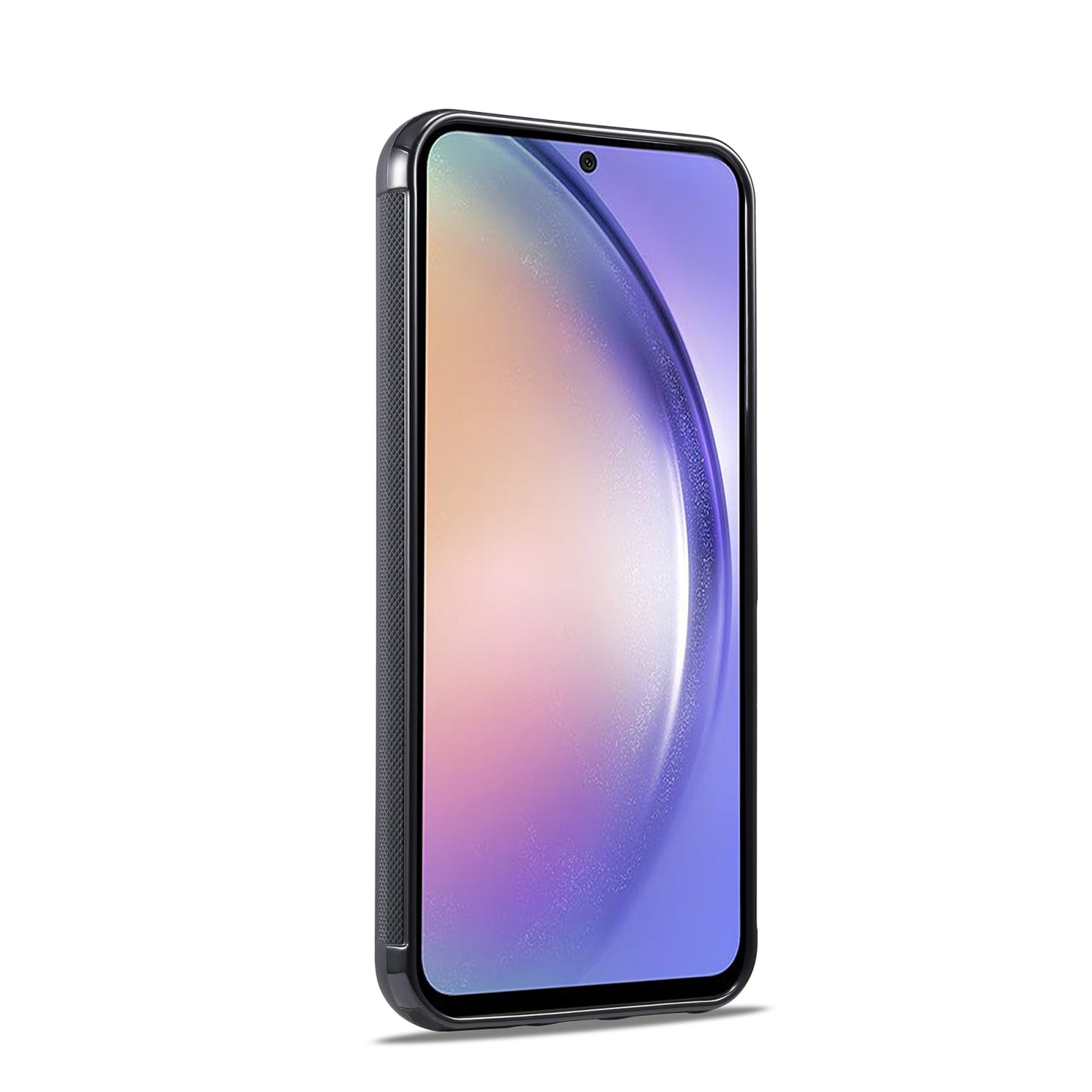 Samsung Galaxy A24 3-in-1 Carbon Fibre Texture Phone Case: Light, Shockproof & Sweatproof Protection - Black