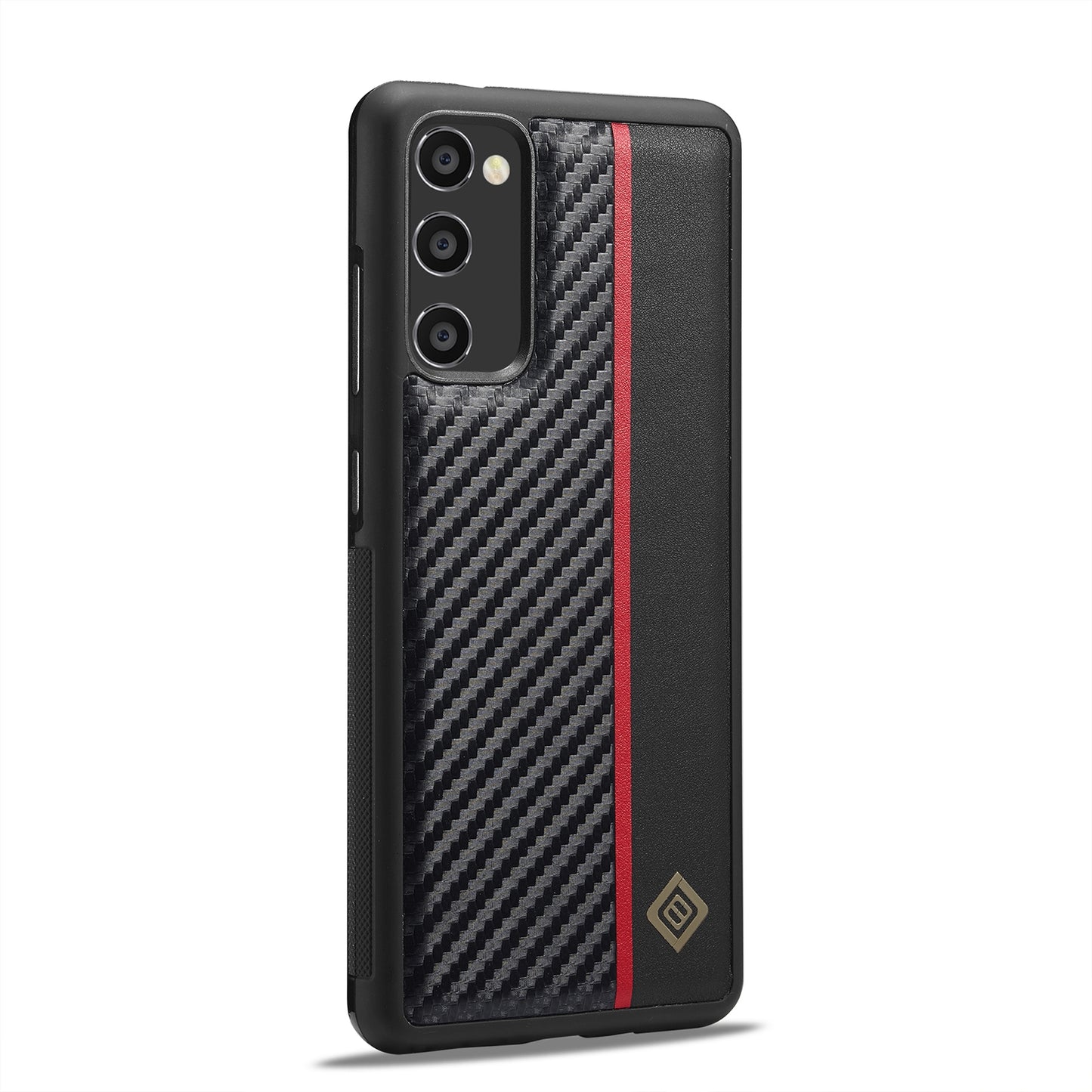 Samsung Galaxy S20 FE 3-in-1 Carbon Fibre Texture Phone Case: Light, Shockproof & Sweatproof Protection - Black