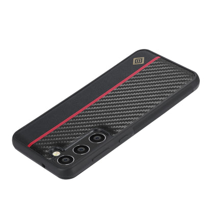 Samsung Galaxy S23 3-in-1 Carbon Fibre Texture Phone Case: Light, Shockproof & Sweatproof Protection - Black