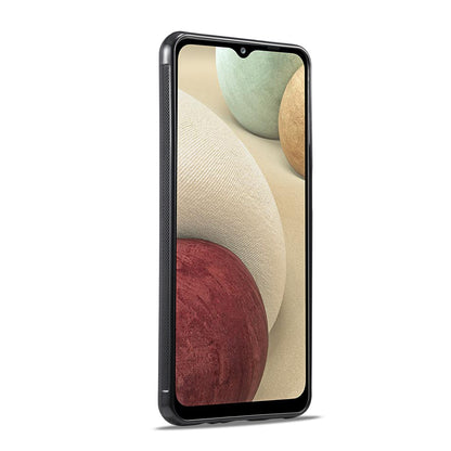 Samsung Galaxy A22 4G 3-in-1 Carbon Fibre Texture Phone Case: Light, Shockproof & Sweatproof Protection - Black