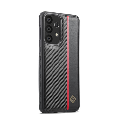 Samsung Galaxy A53 5G 3-in-1 Carbon Fibre Texture Phone Case: Light, Shockproof & Sweatproof Protection - Black