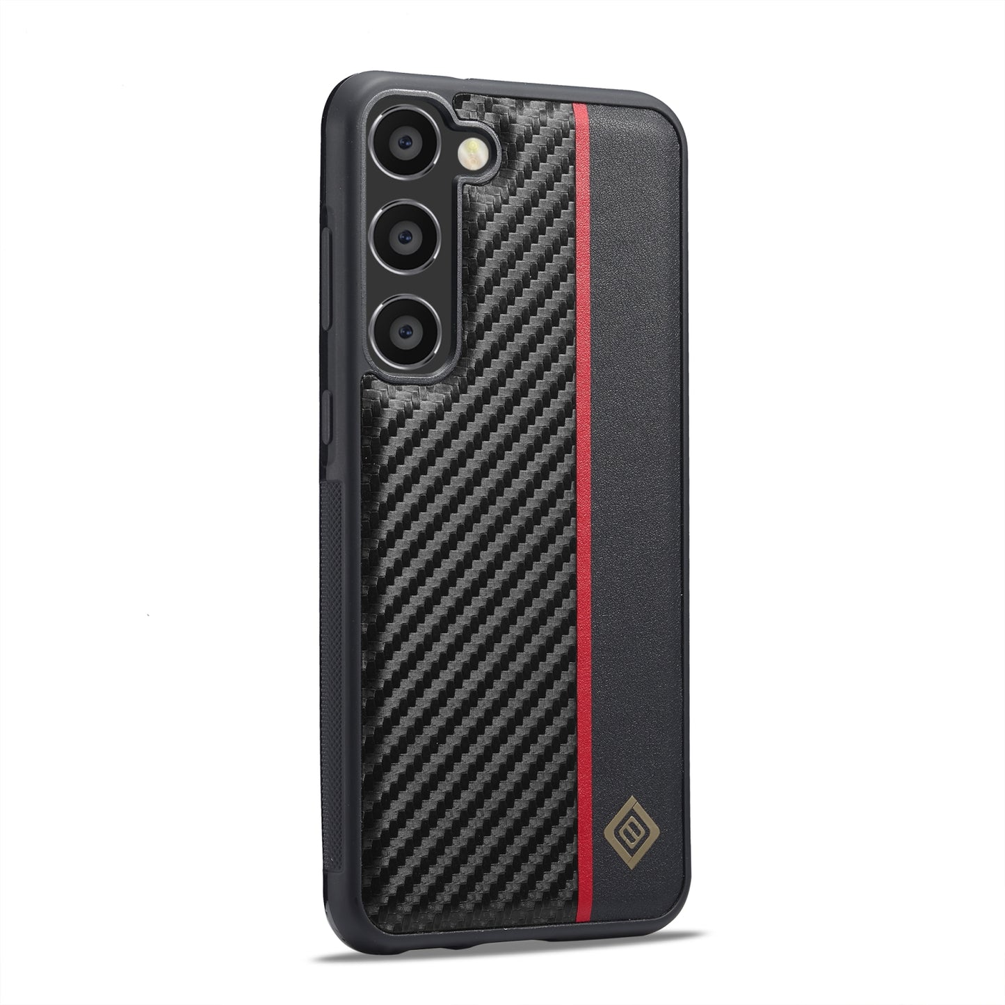 Samsung Galaxy A15 5G 3-in-1 Carbon Fibre Texture Phone Case: Light, Shockproof & Sweatproof Protection - Black