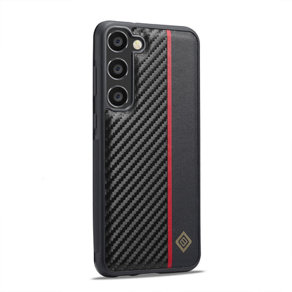Samsung Galaxy A15 5G 3-in-1 Carbon Fibre Texture Phone Case: Light, Shockproof & Sweatproof Protection - Black