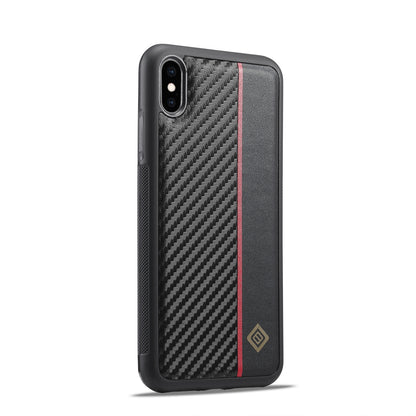 iPhone XR 3-in-1 Carbon Fibre Texture Phone Case: Light, Shockproof & Sweatproof Protection - Black