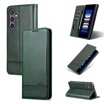 Samsung Galaxy S24 5G Leather Wallet Case with Card Holder & Magnetic Closure