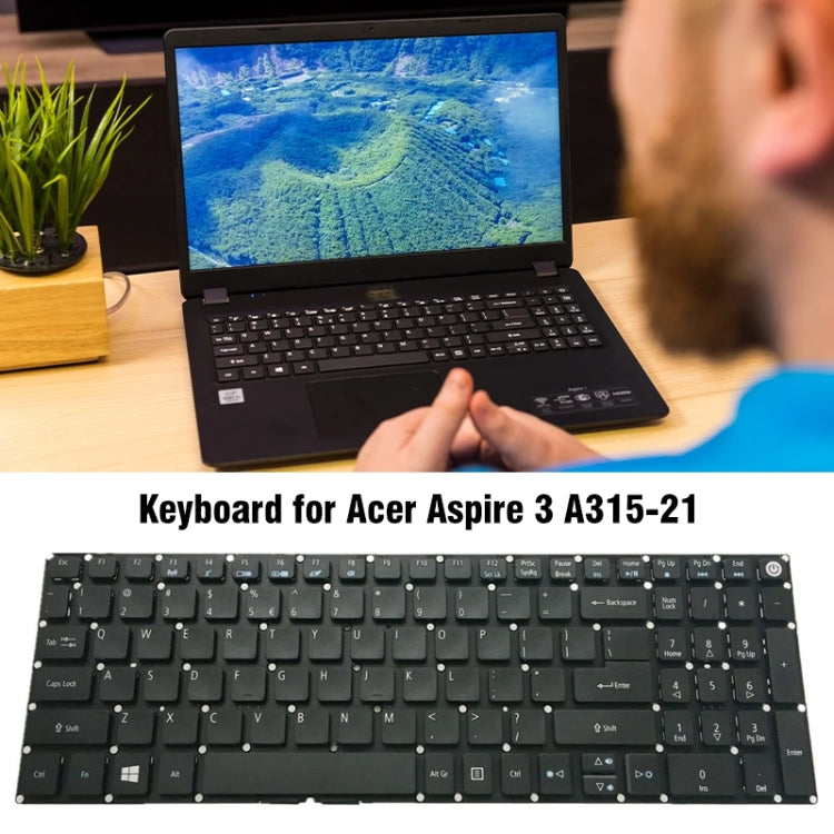 Acer Aspire 3 A315-21/A315-31 US Version Replacement Keyboard - Compatible & Fully Functional