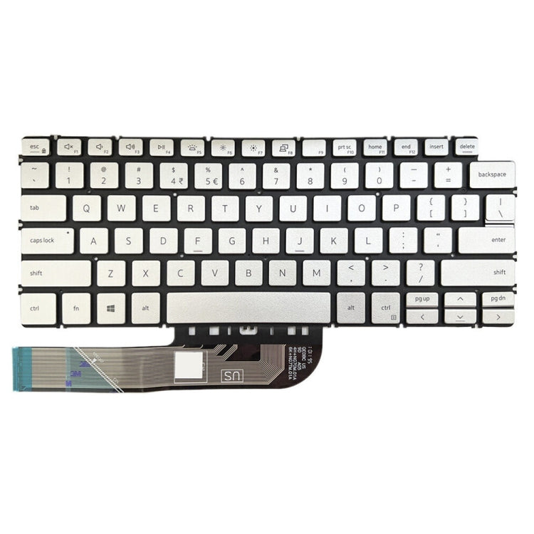 Dell Inspiron 7490 / Vostro 5390 US Version Backlit Laptop Keyboard (Silver) - Compatible Replacement Part