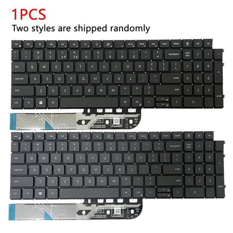 Dell Inspiron 15-3511, 3515, 5510, 7510, 16-7610 US Version Backlit Keyboard (Black) - Replacement Part