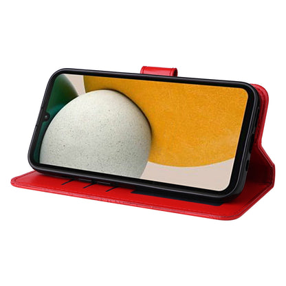 Samsung Galaxy A15 Sunflower Embossed Leather Wallet Phone Case with Kickstand and Card Holder